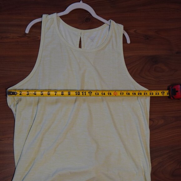 OLD NAVY Active Breath On Tie Back Performance Tank XXL Lime Green Yellow - Picture 6 of 7